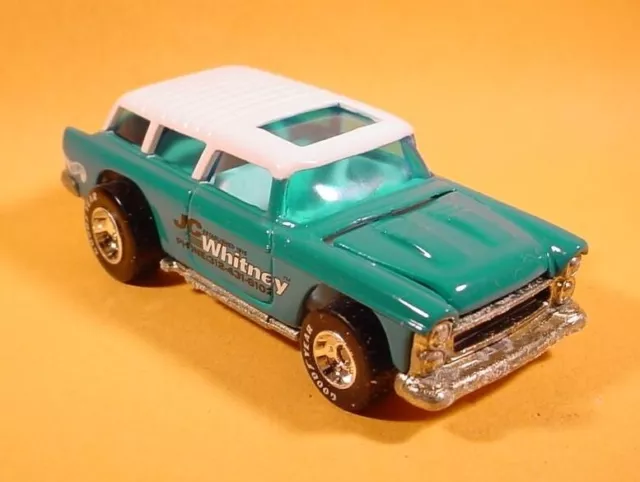 Hot Wheels Jc Whitney Teal '55 Chevy Nomad Mint Loose