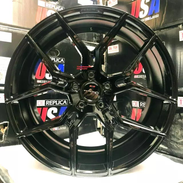 22'' inch Giovanna Haleb Wheels Gloss Black Porsche Panamera 22X9 22X10.5 Taycan