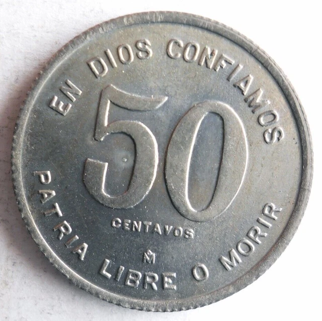 1980 NICARAGUA 50 CENTAVOS - Excellent Coin - FREE SHIP - Bin #408