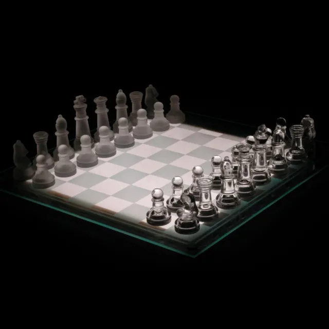 Glass Chess Large Set For Home & Office Decor Board Game