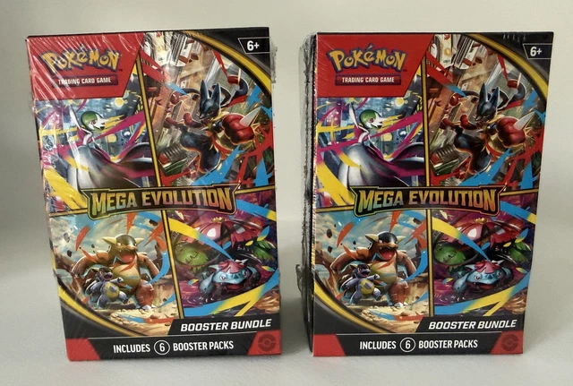 POKÉMON TCG MEGA Evolution Booster Bundle (6 Packs) x2 EUR 85,86 ...