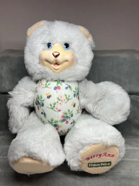 Plush Soft Bear Animal Doll Fisher Price 1998 Berry Ann
