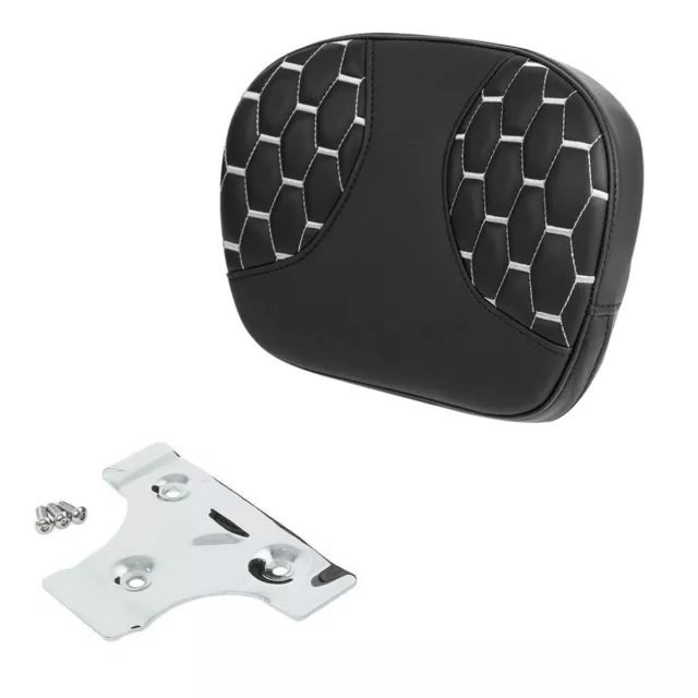 Passenger Sissy Bar Backrest Pad Fits For Harley Touring Road King Street Glide