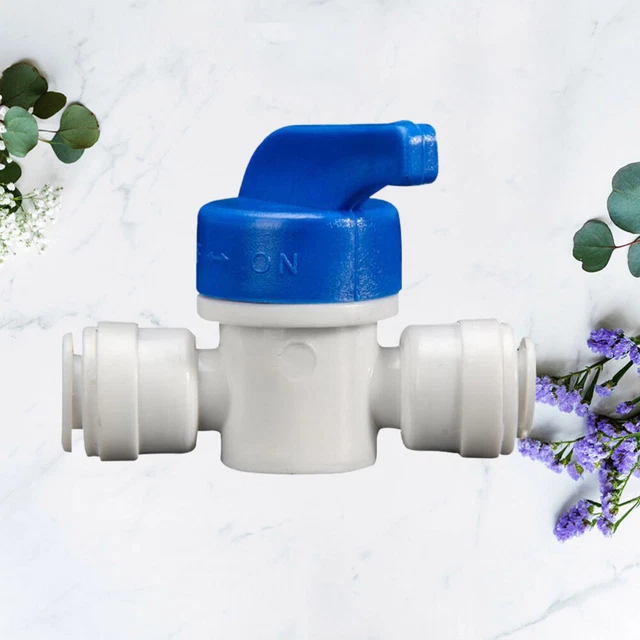 4 pz interruttore in plastica tubo 1/4 pollici PE connettore pulito purificatore acqua backw