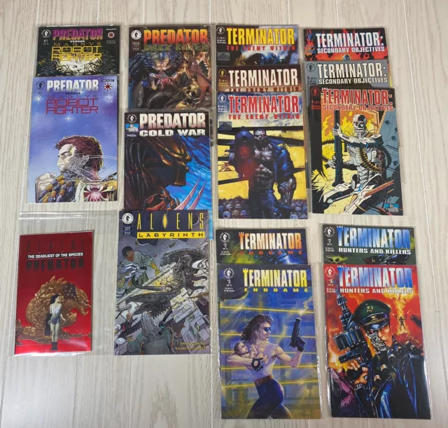 Aliens/Predator/Terminator Mixed Lot of 15 + Ashcan - Dark Horse Comics