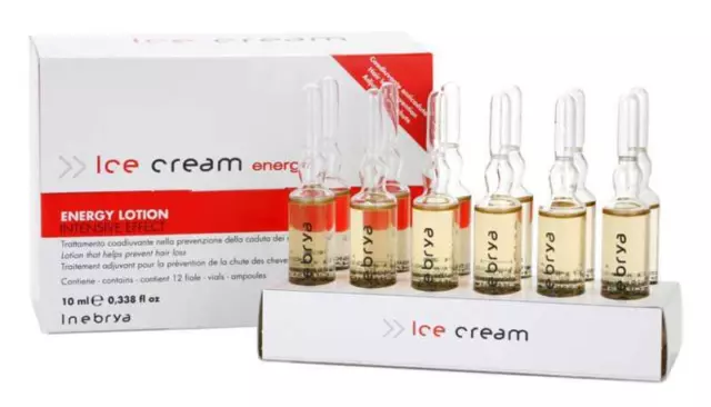 Inebrya Ice Cream Energy Lotion Intensive (12 pcs x 10 ml)  Anti Hair Loss Serum