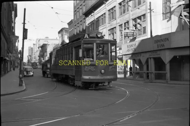 May 1950 Ottawa Canada Trolley #655 ORIGINAL PHOTO NEGATIVE