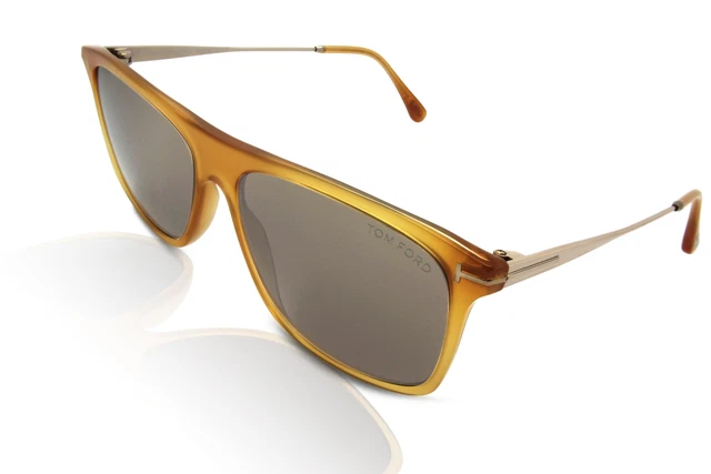 Tom Ford FT0588 Max-02 Occhiali da sole uomo 39J giallo lucido