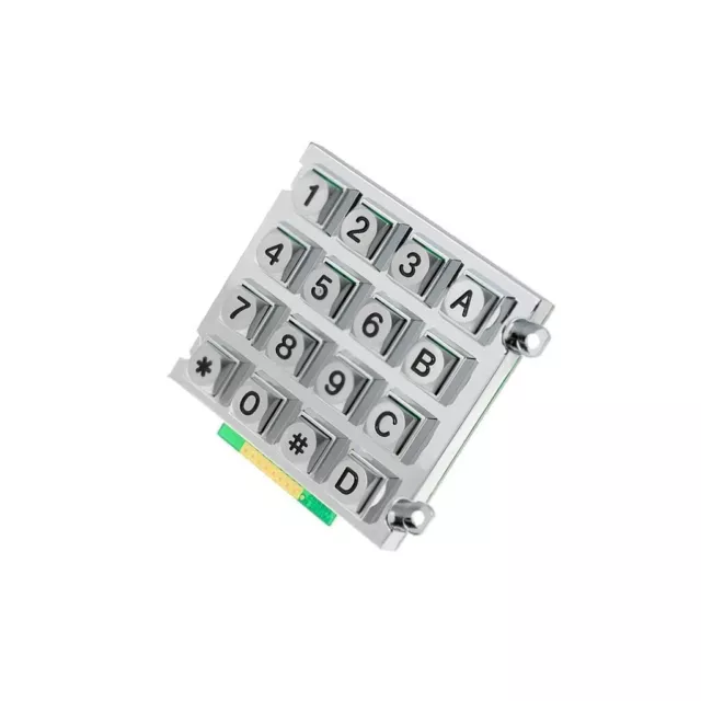 AK-1607-N-SSB-WP-MM Tastatur: Metall Il. przyc: 16 Fehlen Metall 200mΩ 1,5N 20mA