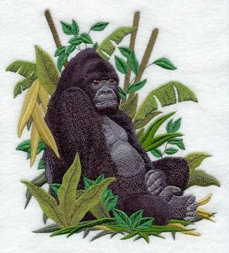 Embroidered Fleece Jacket - Mountain Gorilla C8178 Sizes S - XXL