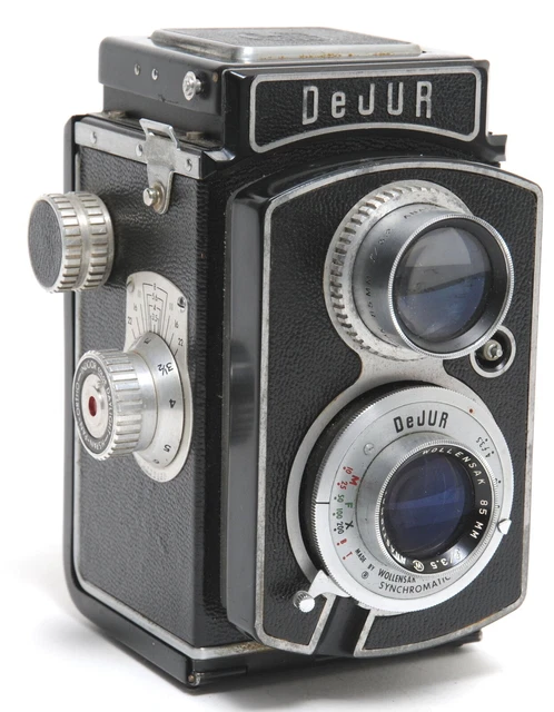 Vintage Dejur Reflex Model DR-10 TLR camera w. Wollensak Anastigmat 3.5/85mm NO