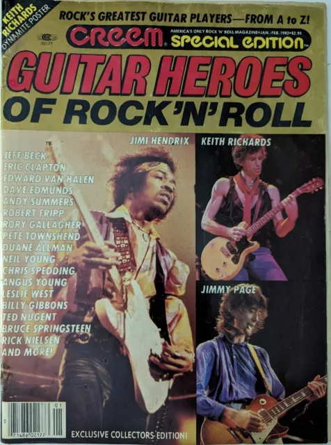 Creem Magazine Special Edition Guitar Heroes 1982 RARE Hendrix, Jeff Beck, Page