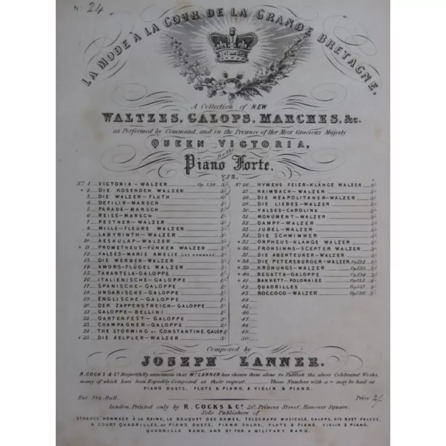 LANNER Joseph Die Bestürmung von Constantine Piano ca1845