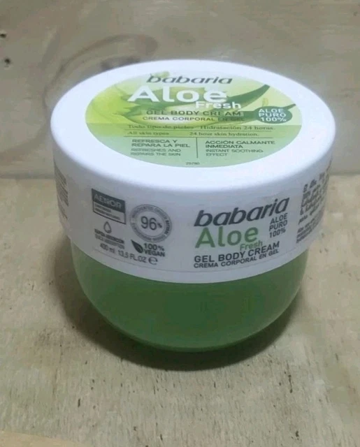 BABARIA ALOE VERA Gel Cream 400ml | 100% Pure Aloe | Repairs & Refreshes.  Sealed 6.91 - PicClick UK