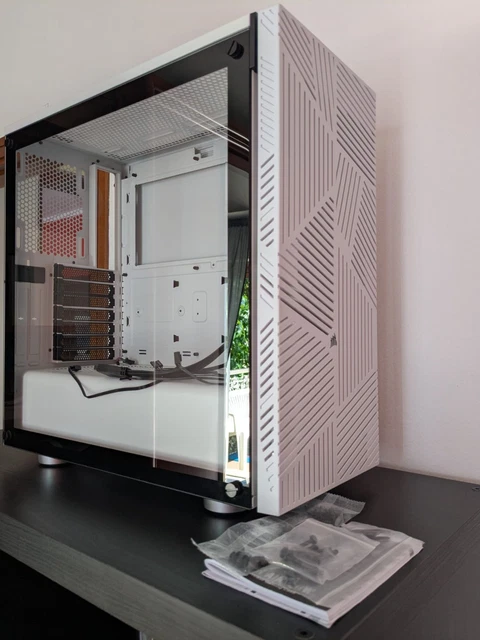 Case PC Gaming Noua Nexus P200 ATX - Vetro Temperato, Ventola ARGB, Bianco