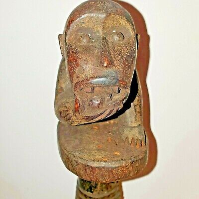Baule Mbra Monkey Statue 15" - Ivory Coast - African Art 2