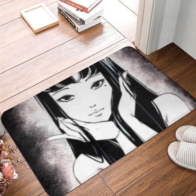 Tomie Rug JUNJI ITO TOMIE Kawakami Door Mat Doormat Bath Mat Tomie Floor Carpet ...
