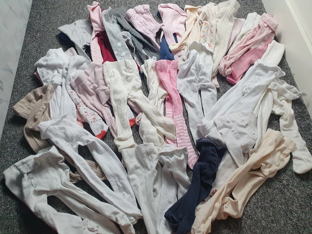 Baby Girl Large Tights Bundle 0-3 Months 3-6 Months 🎀