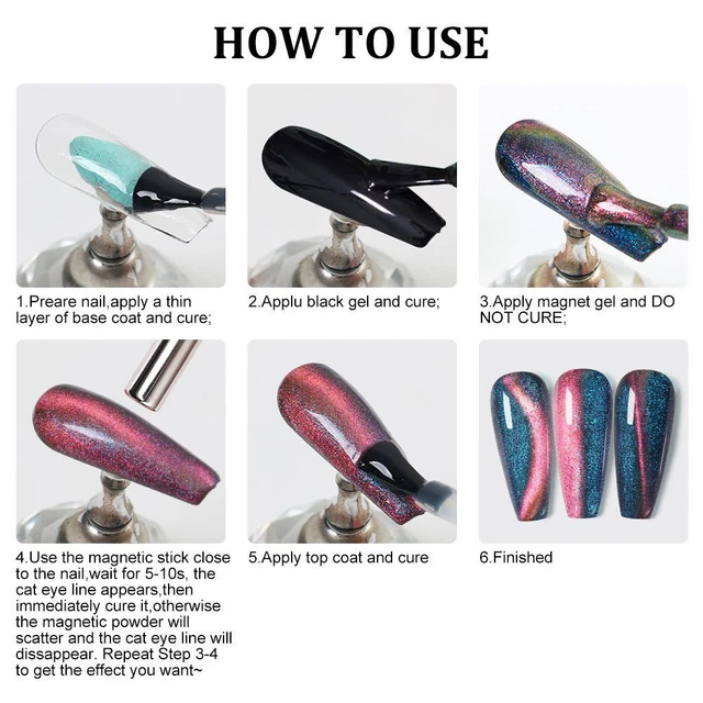 de chat Gel de vernis à ongles Arc-en-ciel Spar Colle de photothérapie à ongles 6