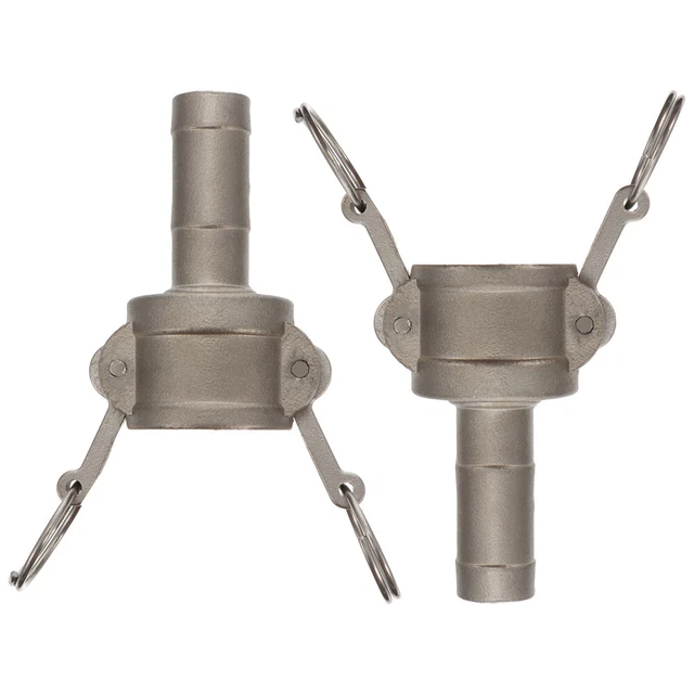 2 Pcs Camlock Raccord Cam et Groove Tuyau Connecteur Filetage mâle