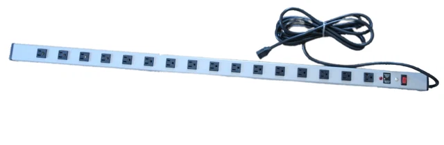 Kendall Howard 48" Power Strip 14ft Power Cord w/ 16 Outlets 1918-3-004 15Amp