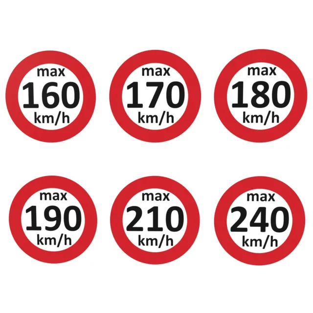 Pegatina de Velocidad Neumático de Invierno V-Max 160- 240 Km/H De § 36 Stvzo