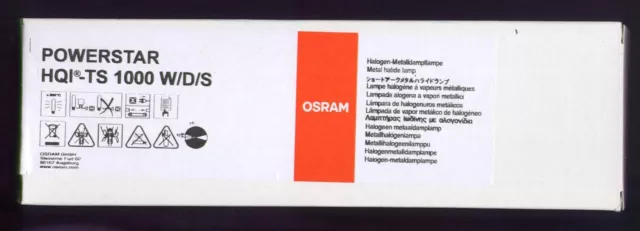 Lampade Osram Powerstar Hqi-Ts  1000 W   D/S Nuove Confezione Integra