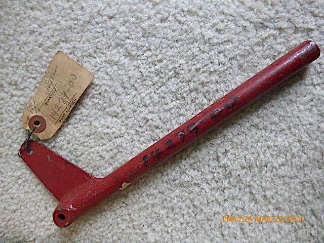 NOS Piper Super Cub PA18 Crop Duster, Hopper Dump Handle Assembly