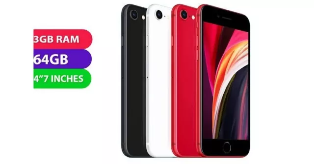 New Apple iPhone SE 2020 , 64GB, Unlocked , NEVER USED With Box,ALL COLOURS