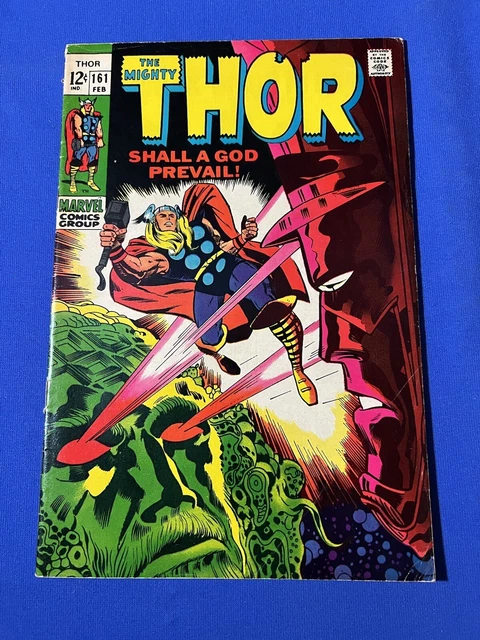 The Mighty THOR # 161   (1969)     HIGH GRADE     Featuring GALACTUS and EGO!