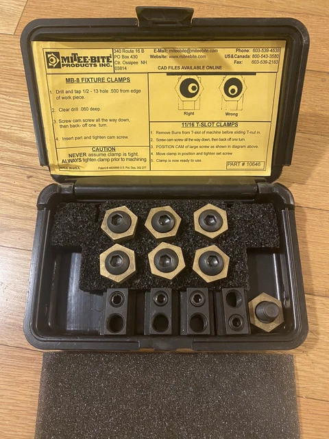 Mitee Bite T Slot Kit 11/16 T-Slot Kit Inch 10646