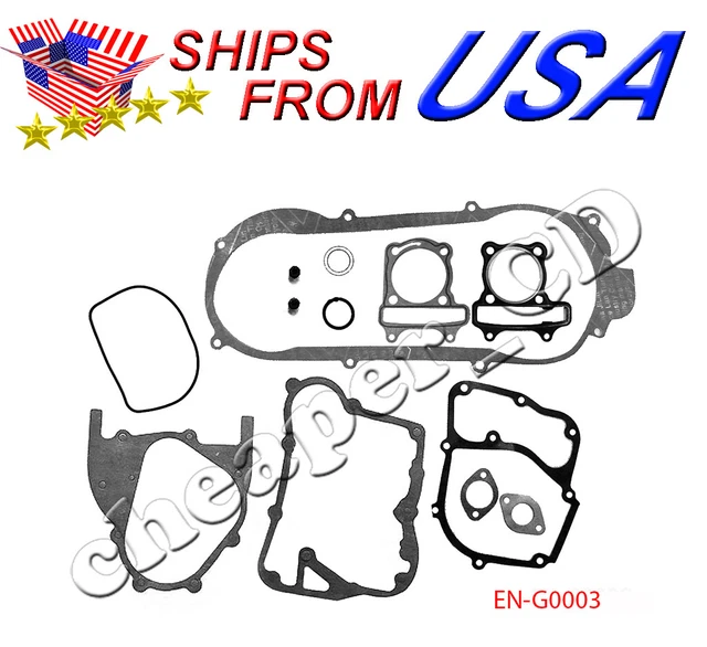 GY6 150cc PISTON RINGS (57.4mm) FOR CHINESE SCOOTERS WITH 150cc 157QMJ GY6 MOTOR - View #8