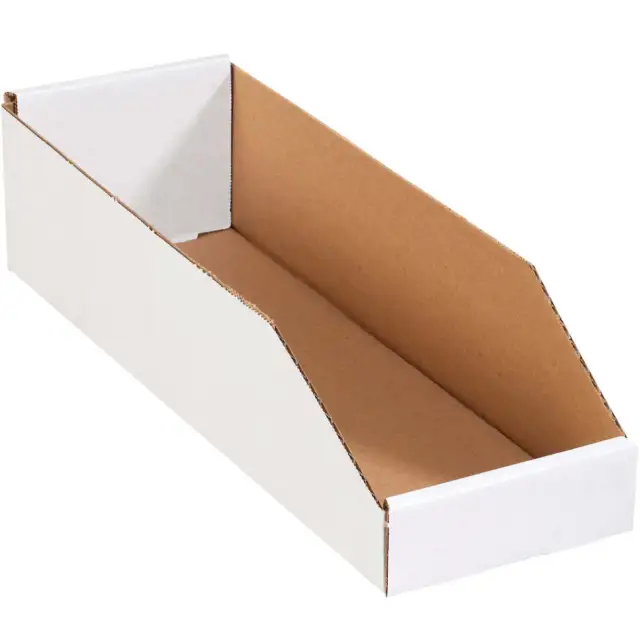 Myboxsupply 5 x 18 x 11.4cm Bianco Cestino Scatole, 50 Per Fascio