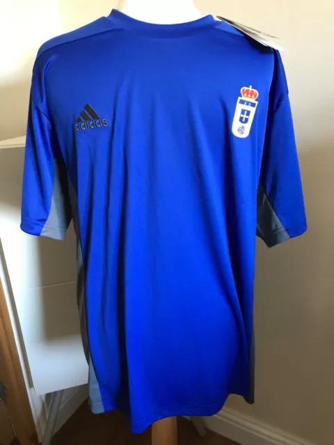 Real Oviedo 2016/17 Training Top Blue Mens XL Large BNWT