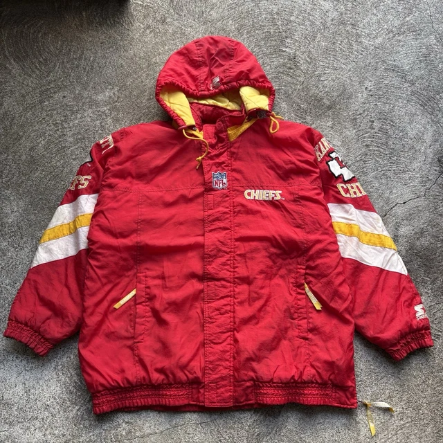 STARTER PRO LINE Kansas City Chiefs NFL Satin Jacket Men's L USA