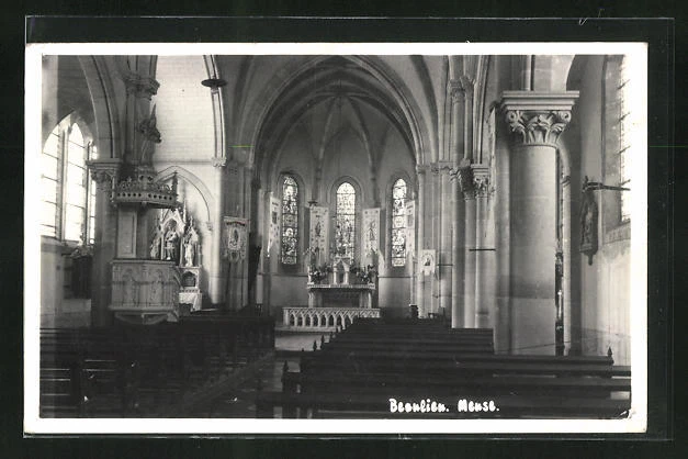 CPA Beaulieu, Interieur de l´Eglise
