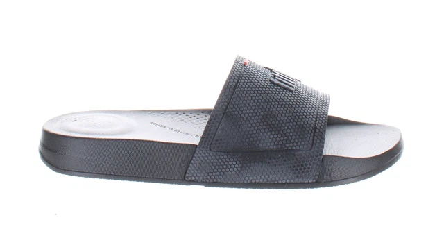 FitFlop Womens Iqushion Black Slides Size 7 (7243778)