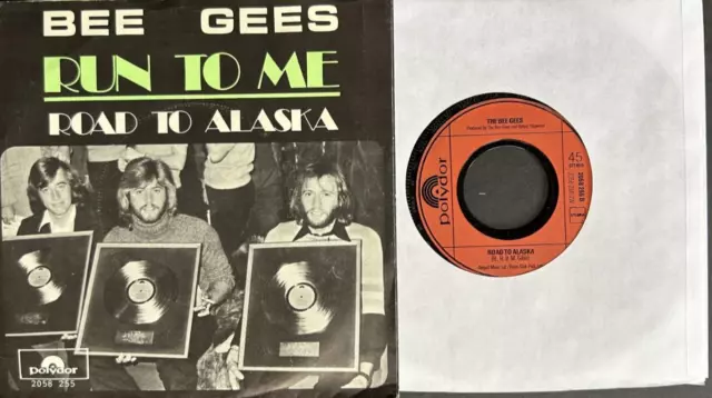 1972 7" Dutch Vinyl BEE GEES Run To Me 2058 255 (BARRY, ROBIN & MAURICE GIBB)