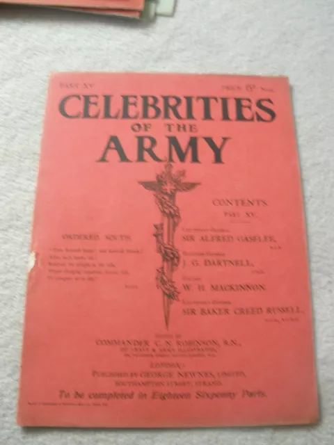 Celebrities of the Army - Comdr C N Robinson RN - Part XV