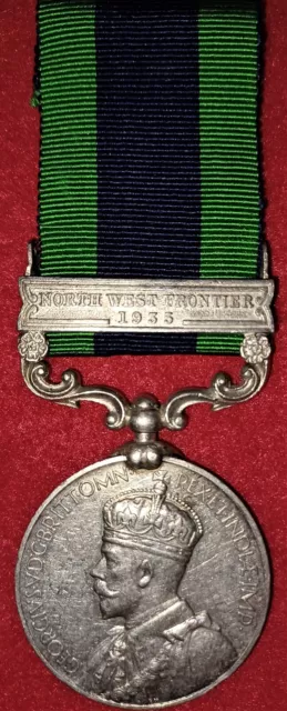 India General Service Medal 1908-35, clasp, North West Frontier 1935, Artillery
