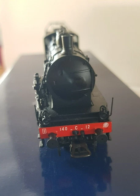 Sncf Steam Locomotive, 140 C 362, With Tender, 18 C550, Black And Green Livree By Jouef Hj2407