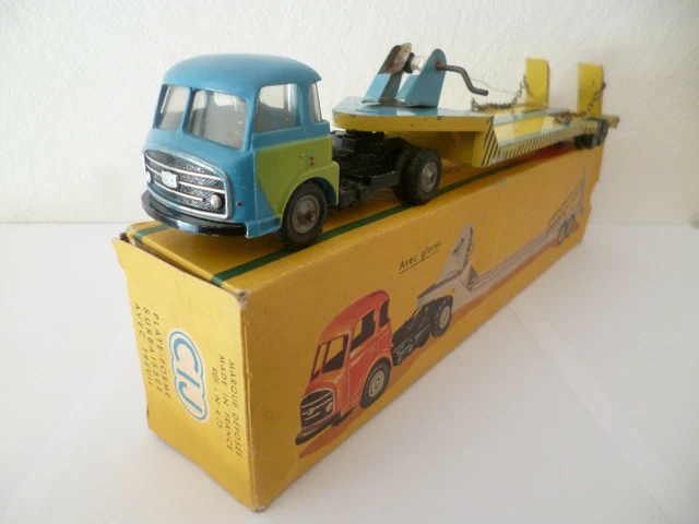 RENAULT CAMION SOMUA REMORQUE BP CIJ D'ORIGINE au 1/43 ème