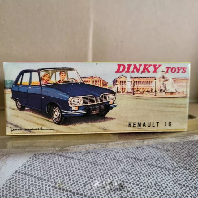 Boite vide Dinky toys  reproduction  imprimeur années 1990 / RENAULT  16