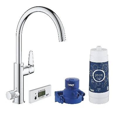 Miscelatore Per Lavello Blue Pure Baucurve Con Sistema Filtr. Acqua - Cromo