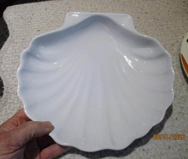 6 Coquilles Saint Jacques Porcelaine Céramique Emile Henry La Bourguignonne N°2