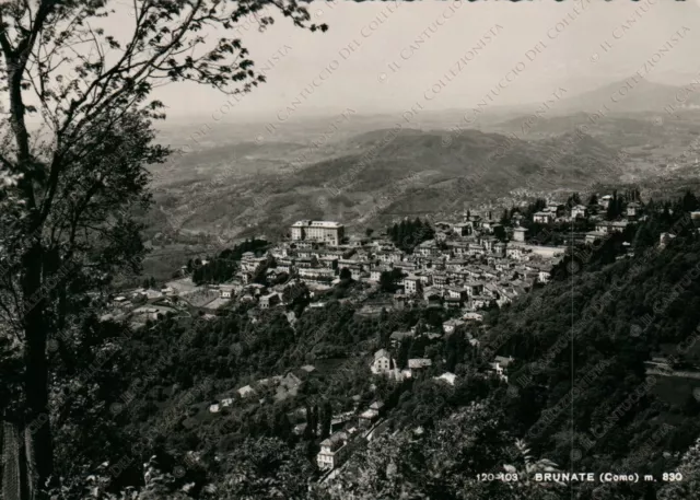 1952 BRUNATE Panorama Como Cartolina