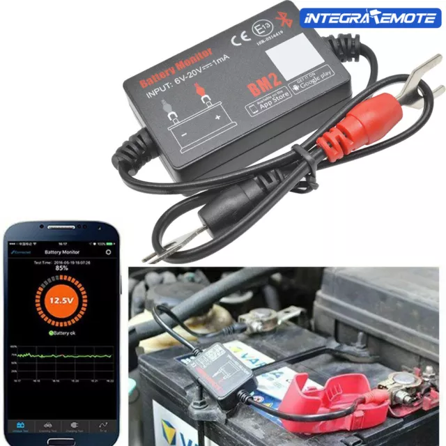 12V Car Batterie Monitor bluetooth BM2 Spannungsmesser Battery Tester Analysator