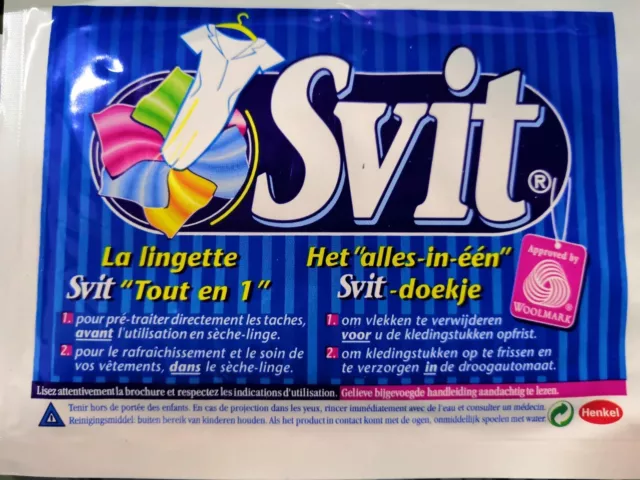 lingettes svit ,nettoyage a sec en sèche linge, kit de départ + 6 lingettes