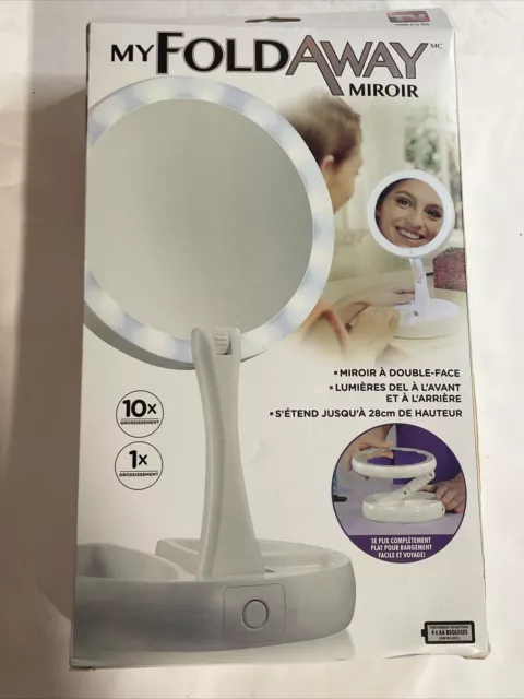 My Fold-Away Mirror The Lighted Double Sided Vanity Makeup Mirror As Seen on TV