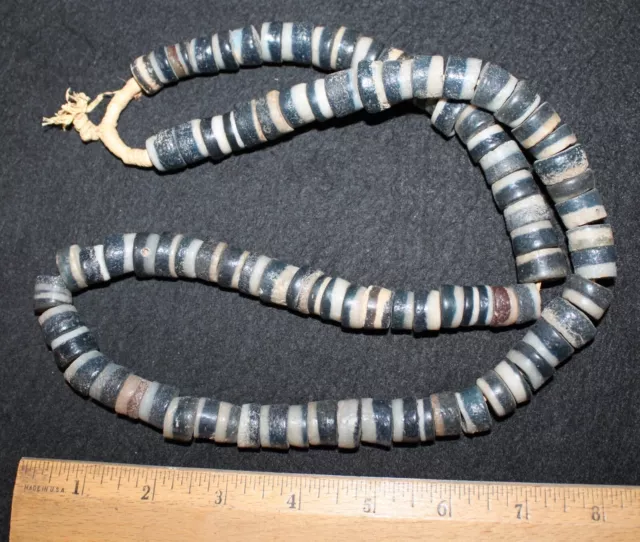 Strand of Blue & White Trade Beads